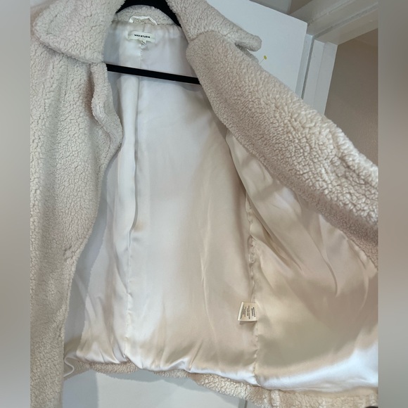 Sherpa Jacket Short Coat Size L - Picture 8 of 9